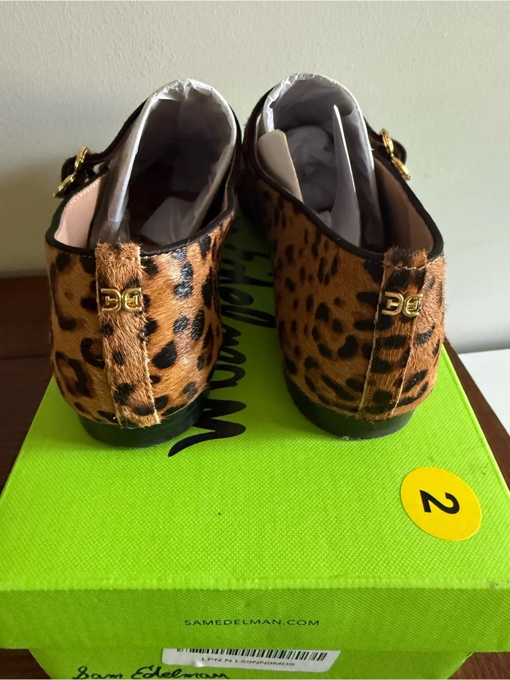 Sam Edelman Michaela Mary Jane Leopard Prinr NEW